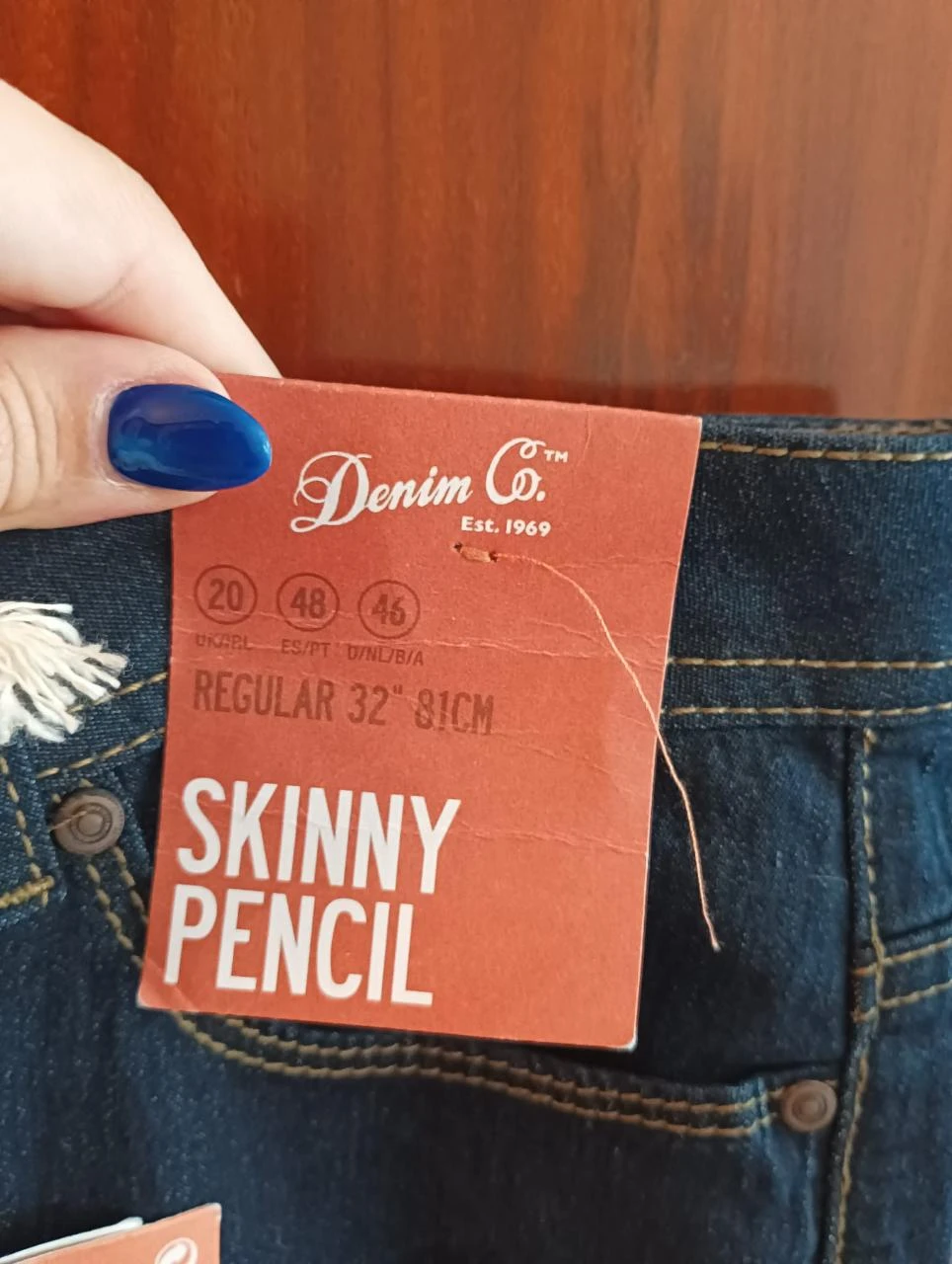 Jeans skinny azul escuro Denim Co Skinny Pencil Tamanho 48 / Novos – photo 6